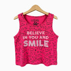 Losan canotta fucsia con stampe e scritta bambina - Abbigliamento bambini firmato | CDifferent Outlet