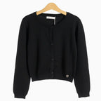 Alice Pi cardigan a manica lunga con bottoni e dettaglio cuore bambina