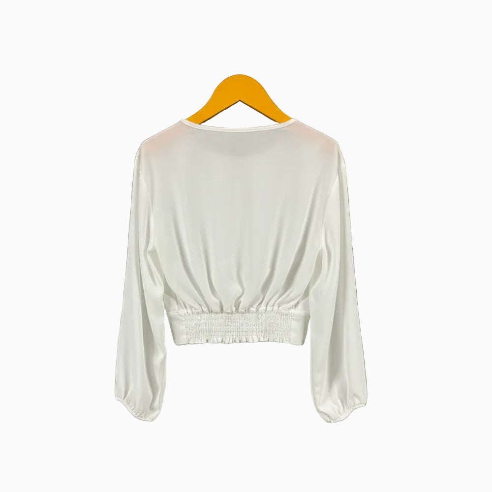 Kocca blusa bambina intreccio bianca - Abbigliamento bambini firmato | CDifferent Outlet