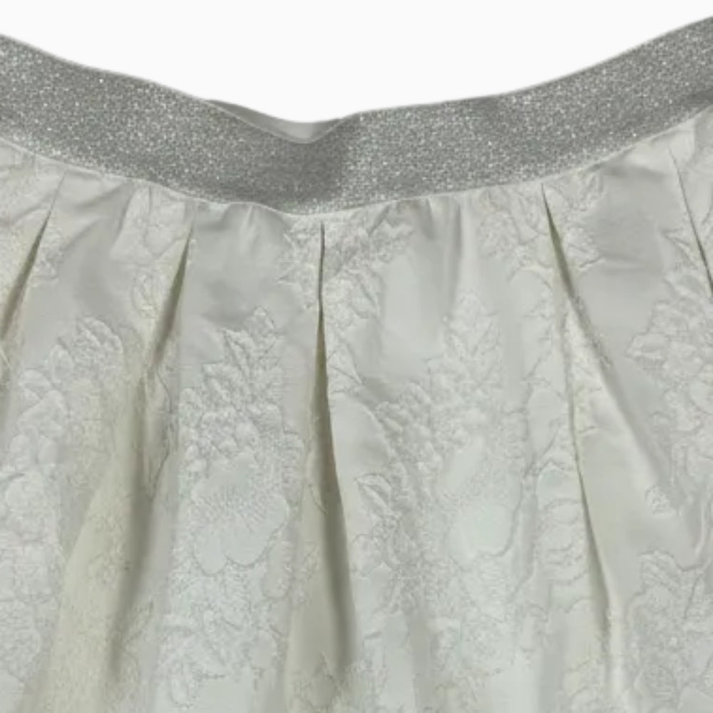 Please gonna bambina bianca damascata - Abbigliamento bambini firmato | CDifferent Outlet
