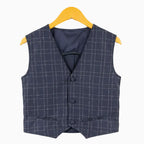 Sp1 gilet bambino blu navy con quadretti argentati - Abbigliamento bambini firmato | CDifferent Outlet