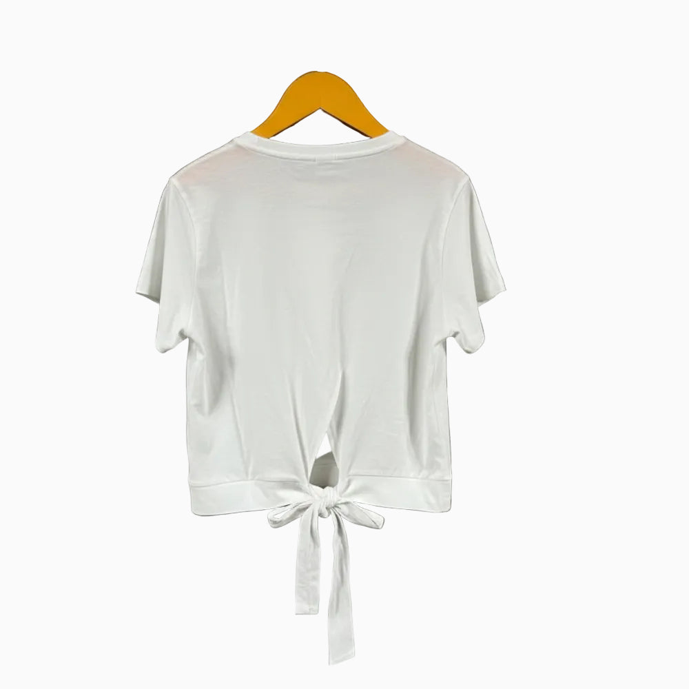 Please top incrocio schiena bianca bambina