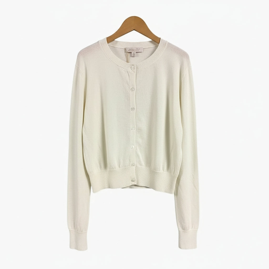 Alice Pi cardigan bambina bianco