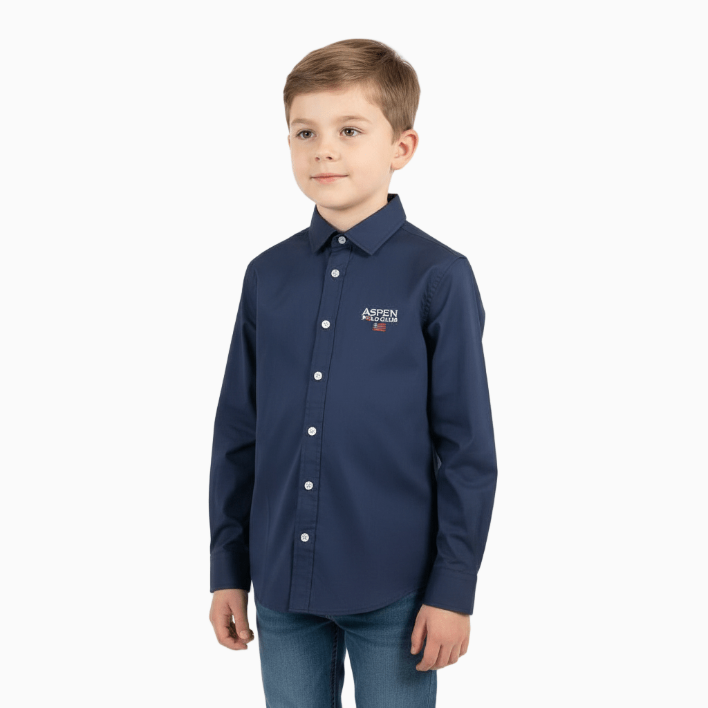 Aspen camicia bambino blu