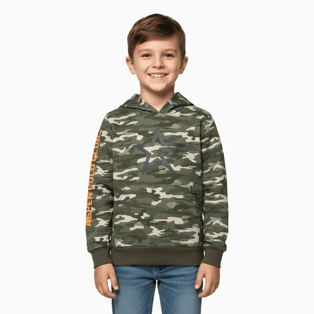 Aspen felpa bambino militare - Abbigliamento bambini firmato | CDifferent Outlet
