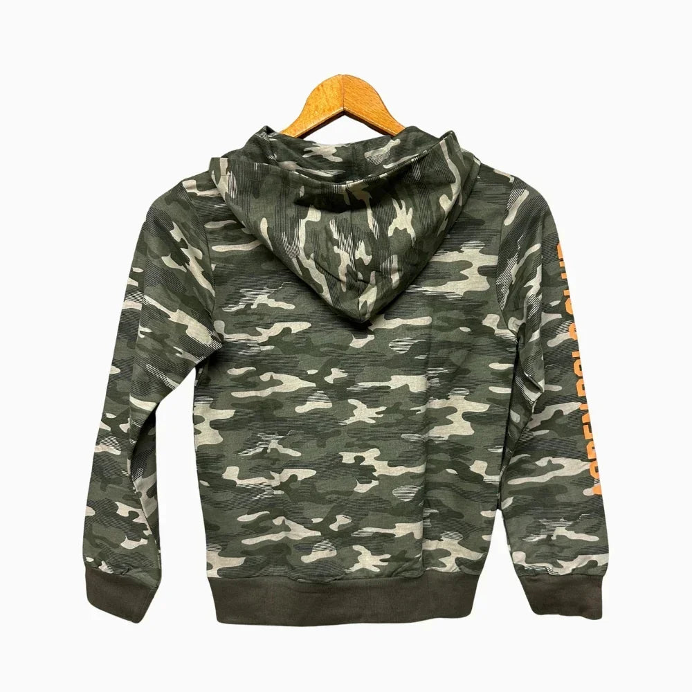 Aspen felpa bambino militare