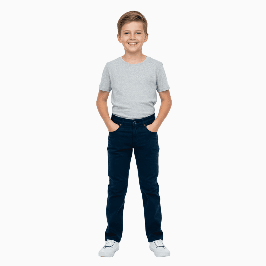 Aspen pantalone 5 tasche bambino blu navy