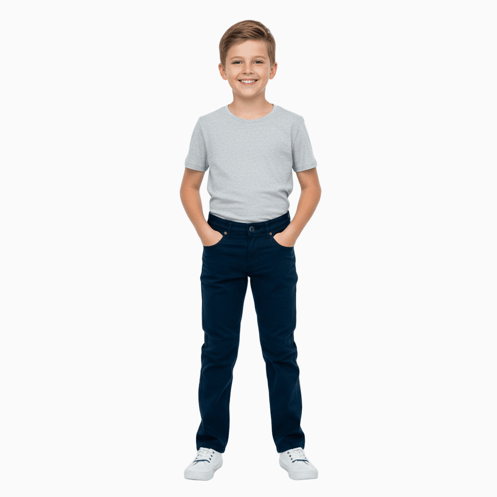 Aspen pantalone 5 tasche bambino blu navy