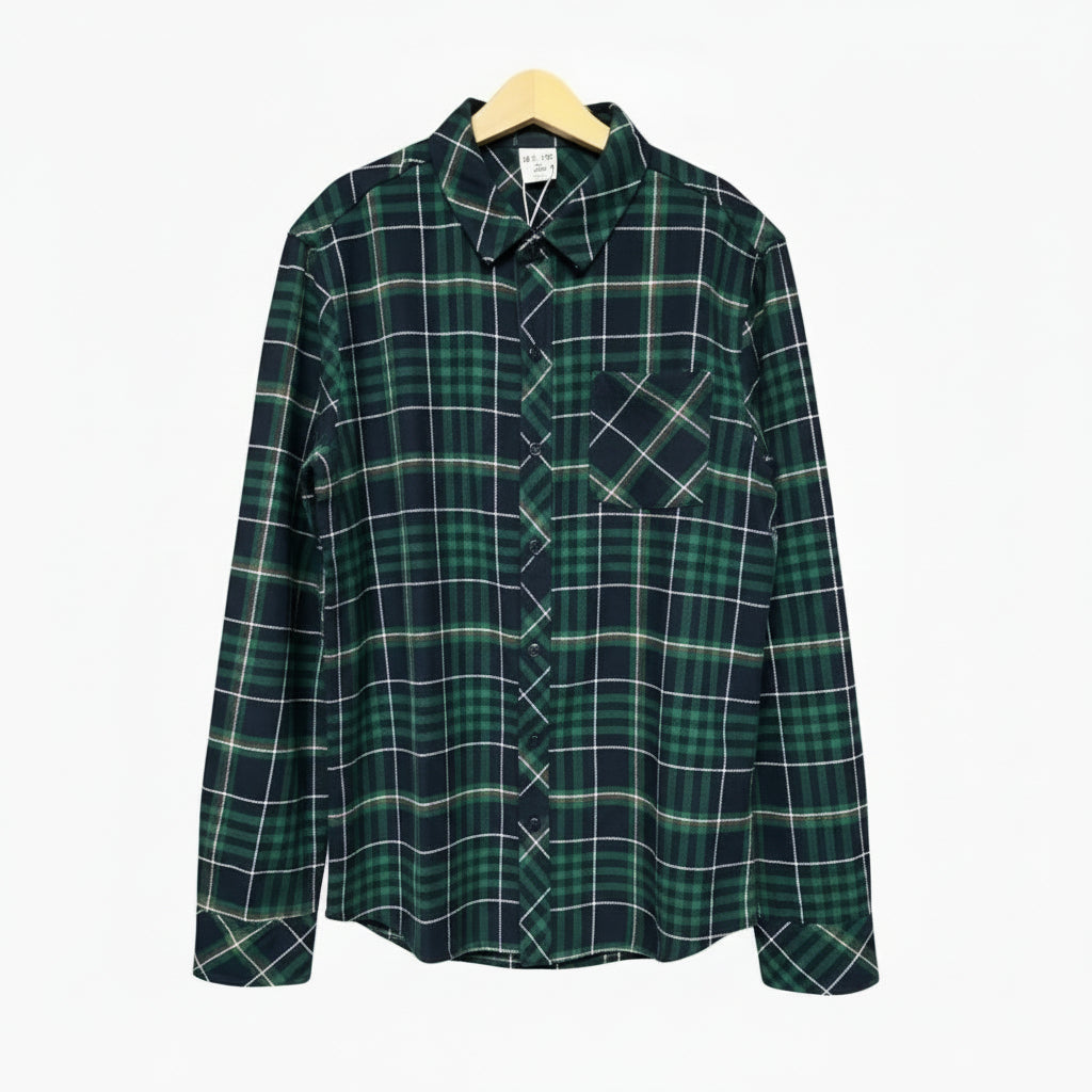 Ativo camicia bambino tartan