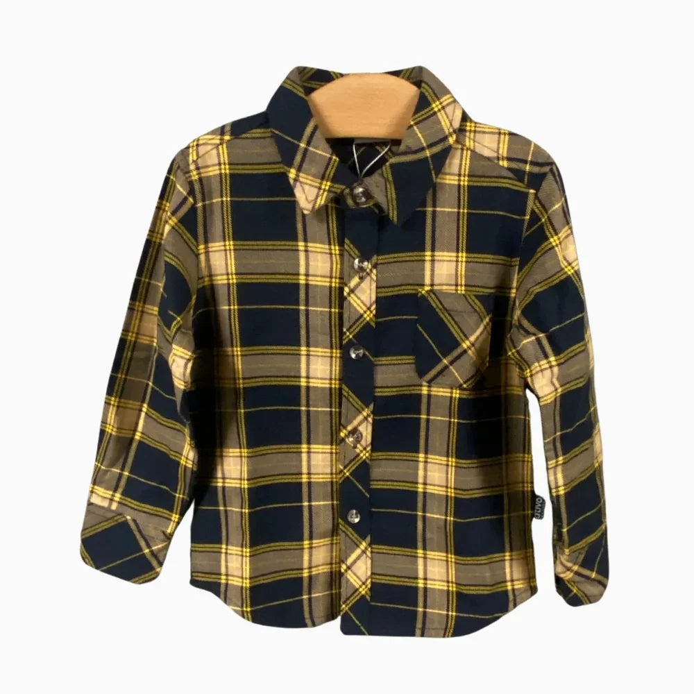 Ativo camicia neonato fantasia tartan