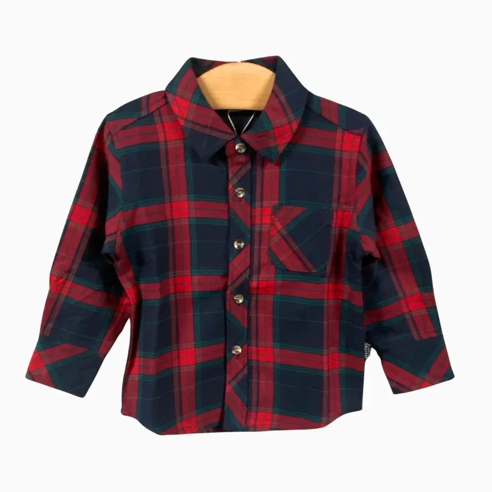 Ativo camicia neonato fantasia tartan - Abbigliamento bambini firmato | CDifferent Outlet