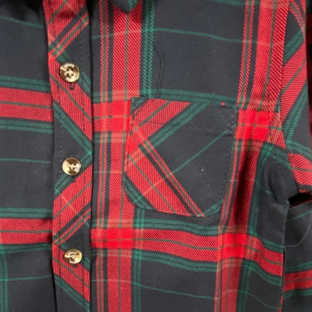 Ativo camicia neonato fantasia tartan