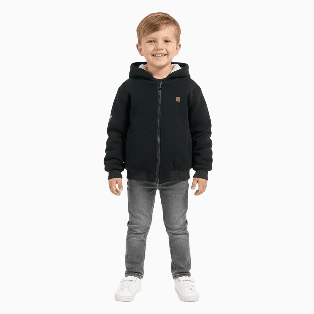 Ativo felpa con cappuccio bambino blu