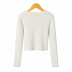 Alice Pi maglia avorio con applicazioni di strass e fiocchi bambina | CDifferent Outlet