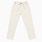 Jeckerson pantalone casual bambino latte con coulisse e tasche frontali