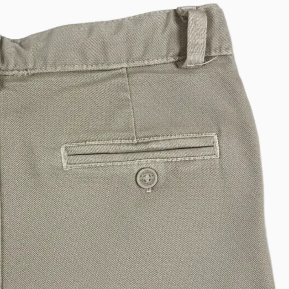 Papermoon pantalone beige tasca a filetto con bottone bambino - Abbigliamento bambini firmato | CDifferent Outlet