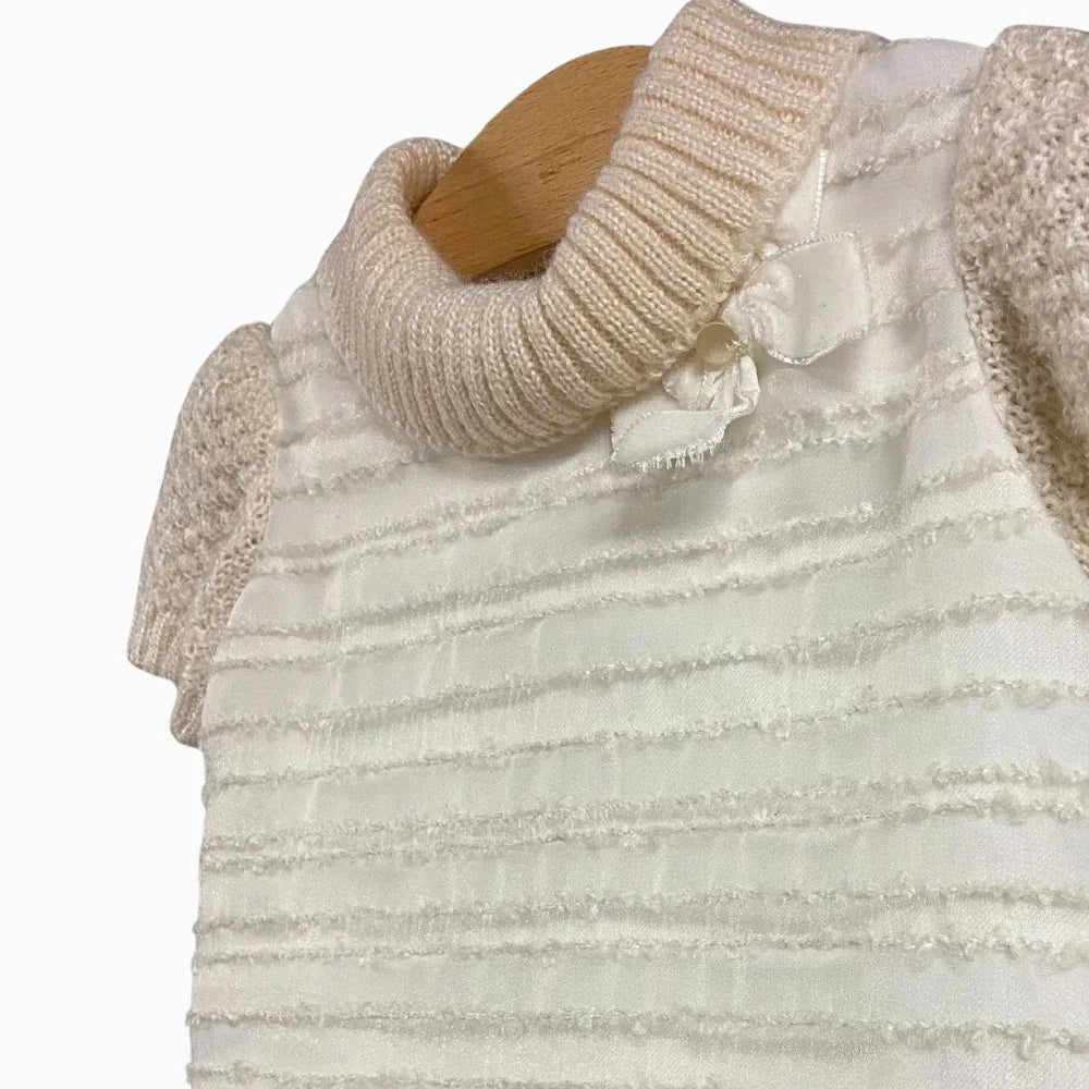 Baby A vestito neonata panna