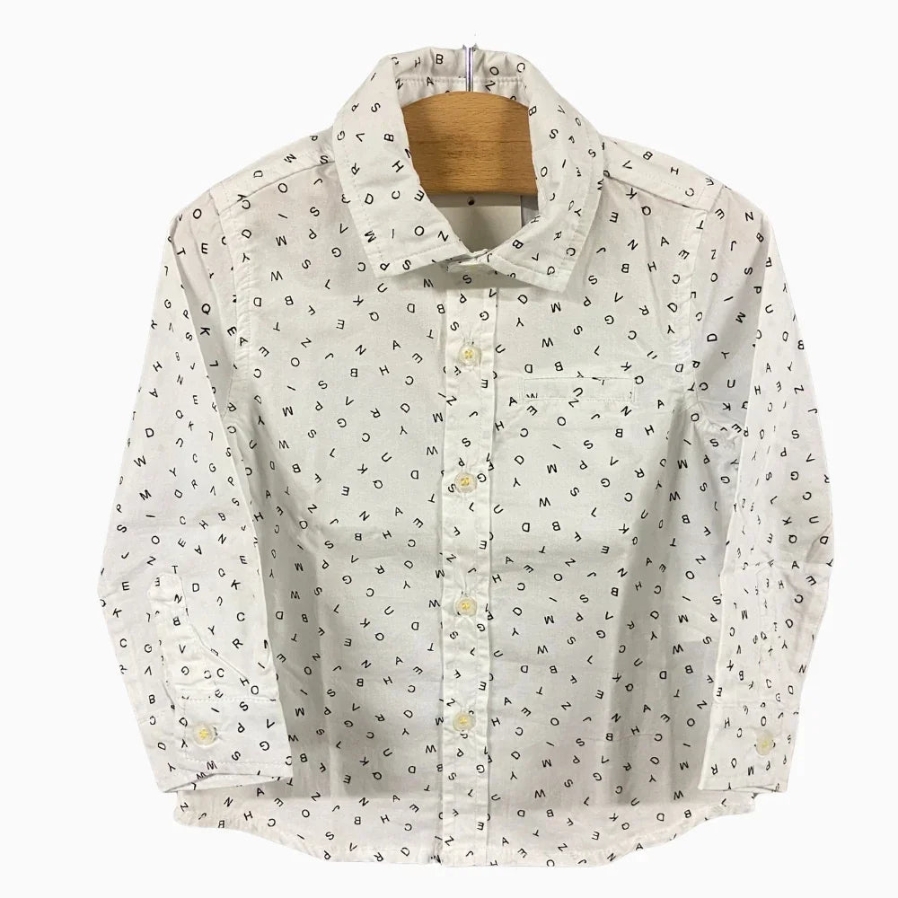 Birba camicia neonato bianca