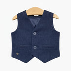 Birba gilet neonato blu