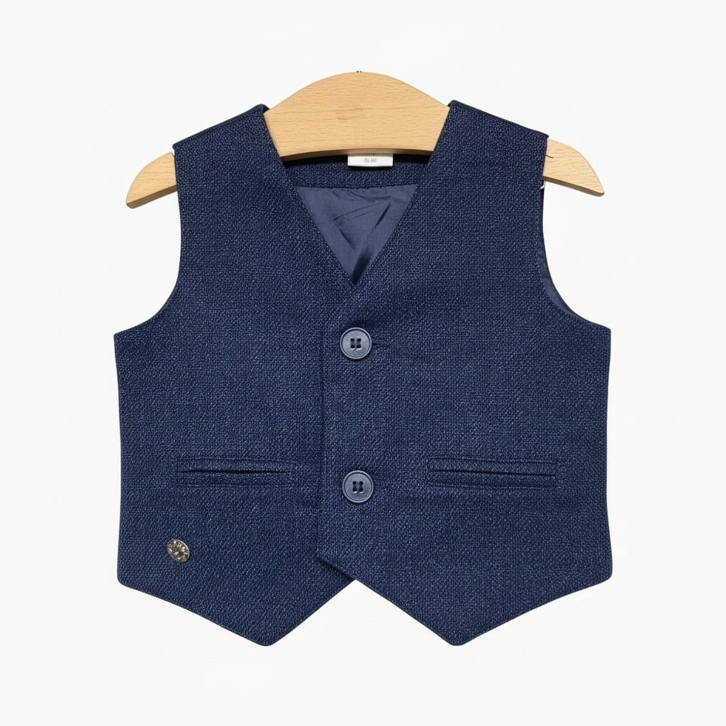 Birba gilet neonato blu