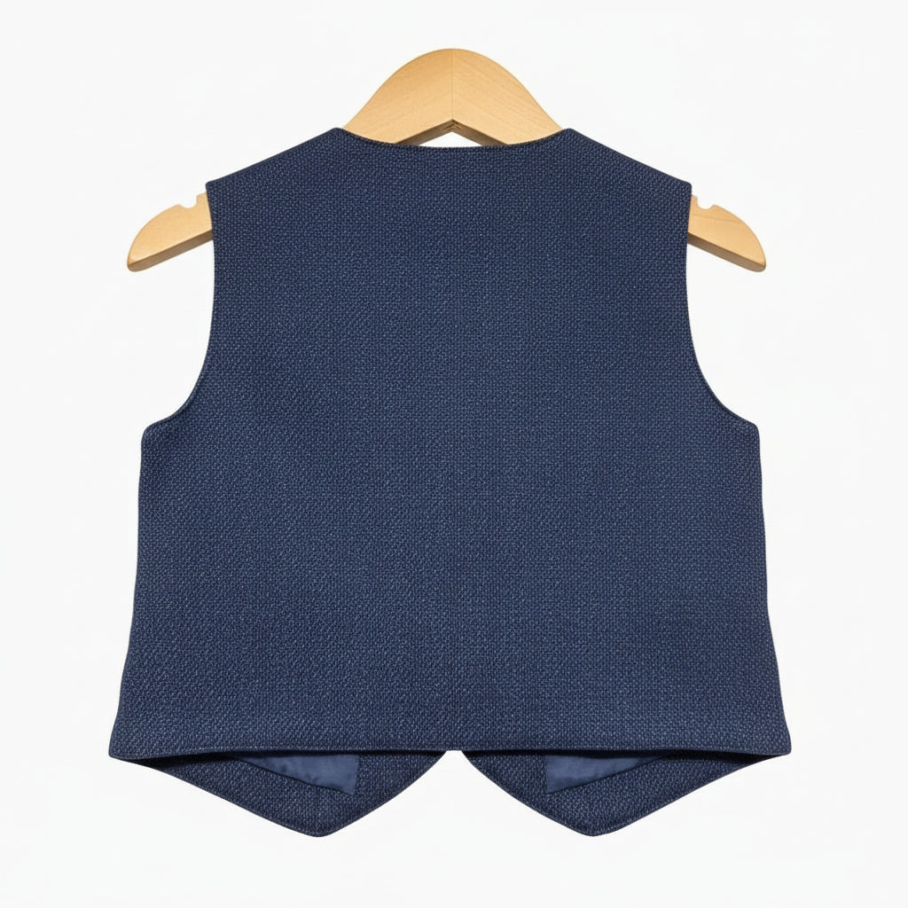 Birba gilet neonato blu