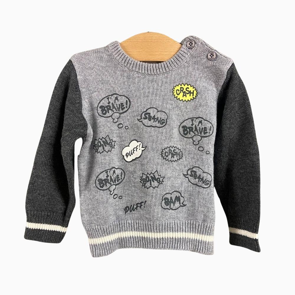 Birba maglia neonato grigio