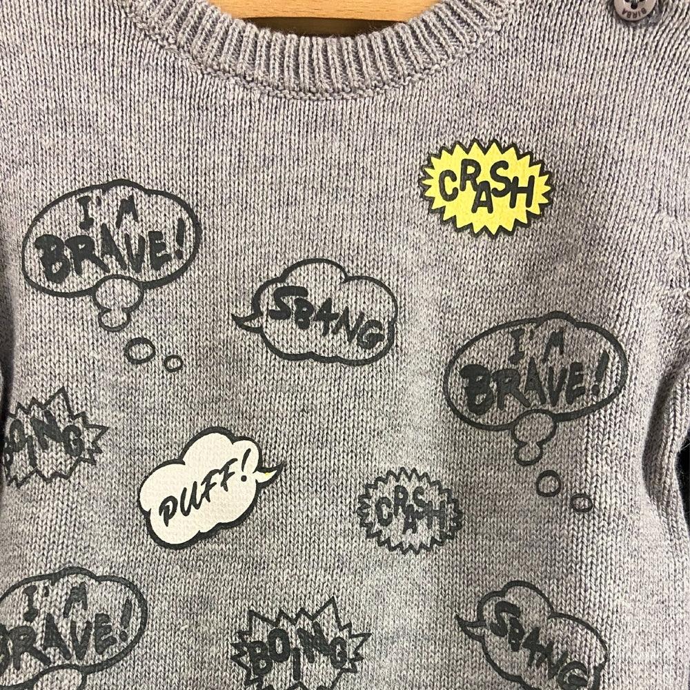 Birba maglia neonato grigio