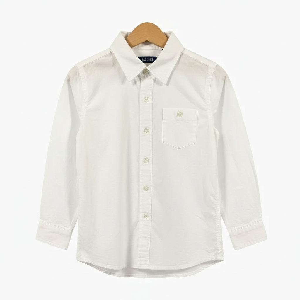 Blue Seven camicia bambino bianca