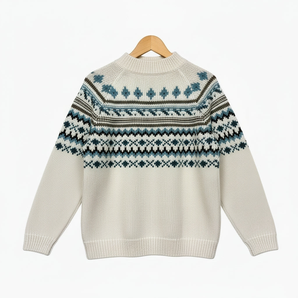 Blukids maglione montagna bambino panna