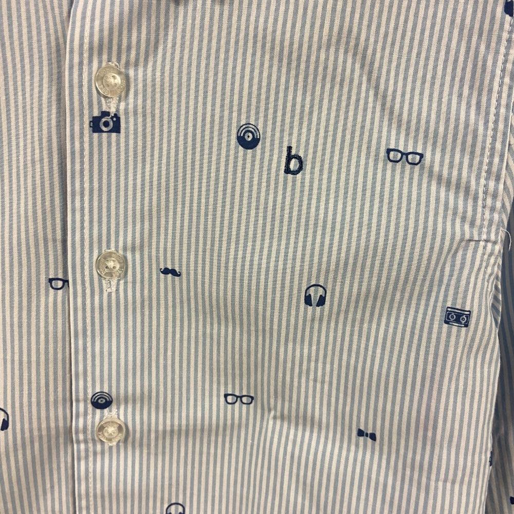 Boboli camicia bambino righe azzurre