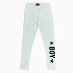 Boy London leggings bambina bianco