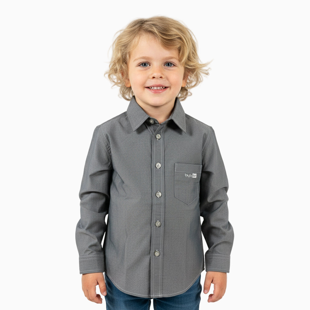 Byblos camicia bambino grigia