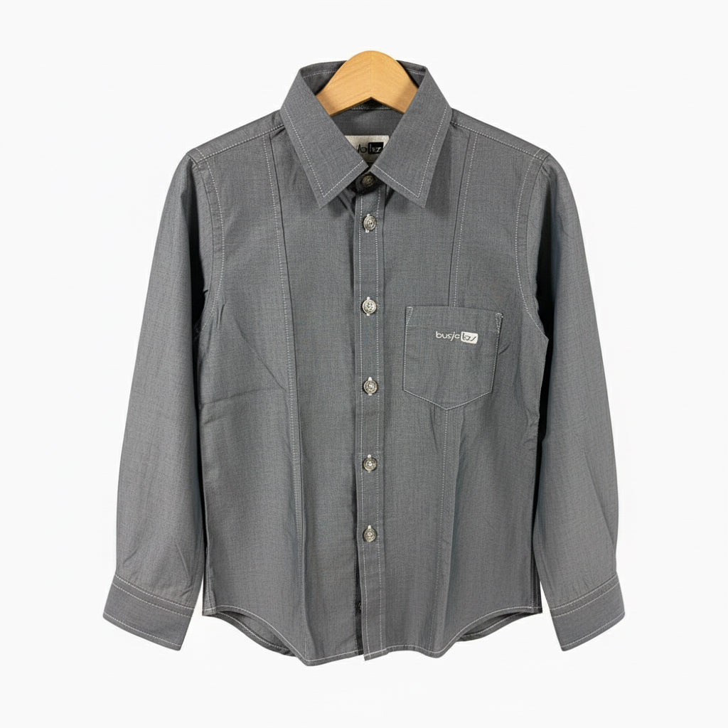 Byblos camicia bambino grigia