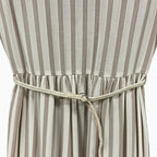 Mayoral vestito a righe bianco e beige bambina - Abbigliamento bambini firmato | CDifferent Outlet