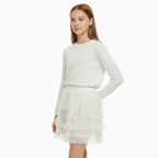 Magil gonna frange bambina panna - Abbigliamento bambini firmato | CDifferent Outlet
