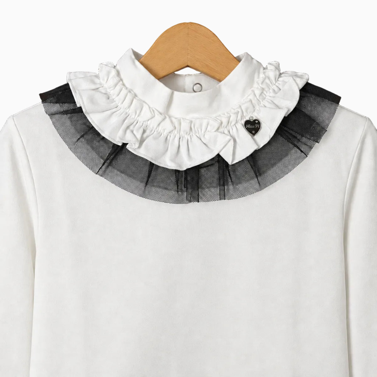 Alice Pi lupetto con rouches sul collo bambina | CDifferent Outlet