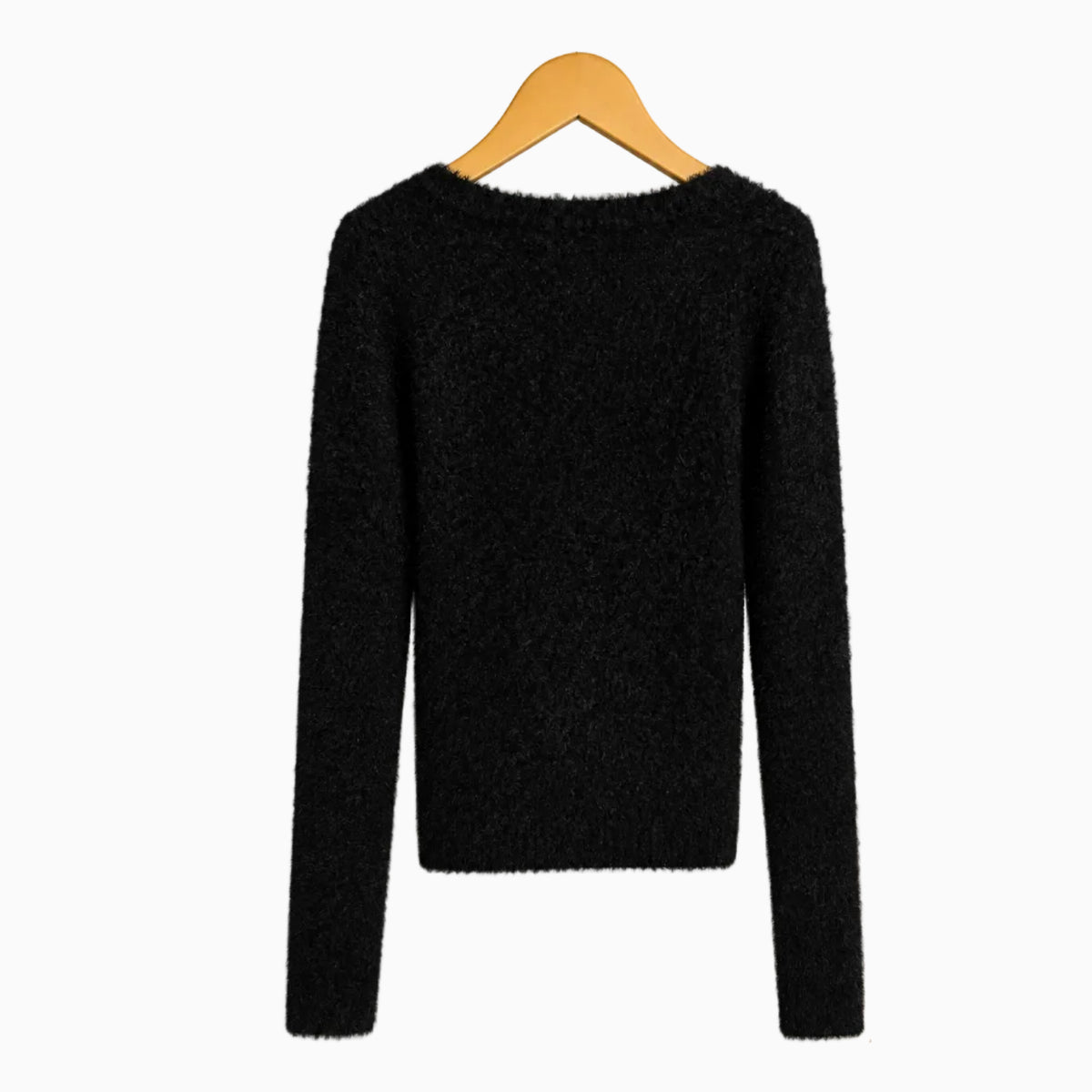 Imperial cardigan effetto peluche Nero bambina | CDifferent Outlet