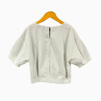 Mayoral top bianco bambina con maniche a sbuffo - Abbigliamento bambini firmato | CDifferent Outlet