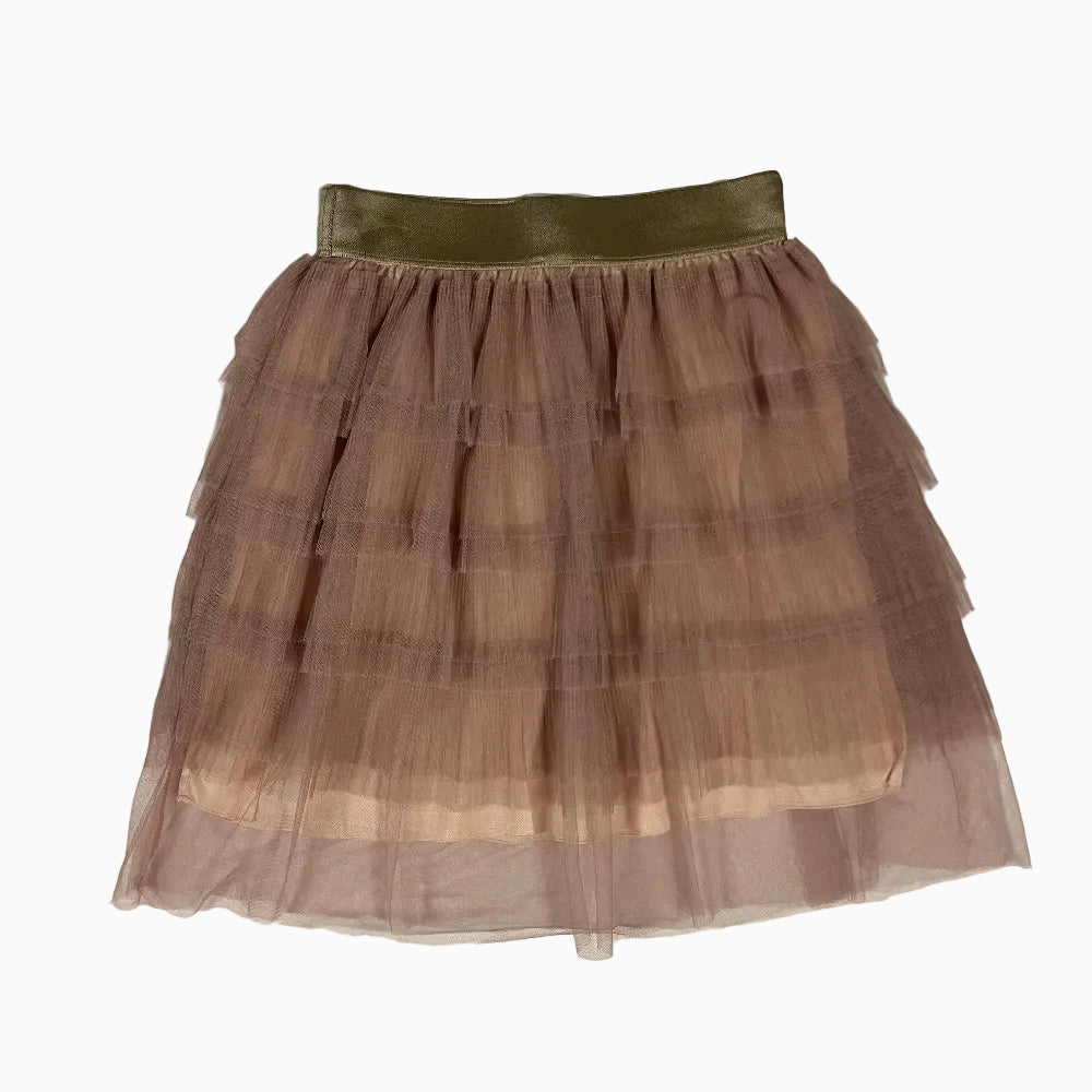 Dixie gonna balze tulle rosa cipria bambina - Abbigliamento bambini firmato | CDifferent Outlet
