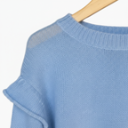 Alice Pi maglia celeste con volants e dettaglio cuore