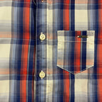 Mayoral camicia manica corta bambino a quadri blu e rossa - Abbigliamento bambini firmato | CDifferent Outlet