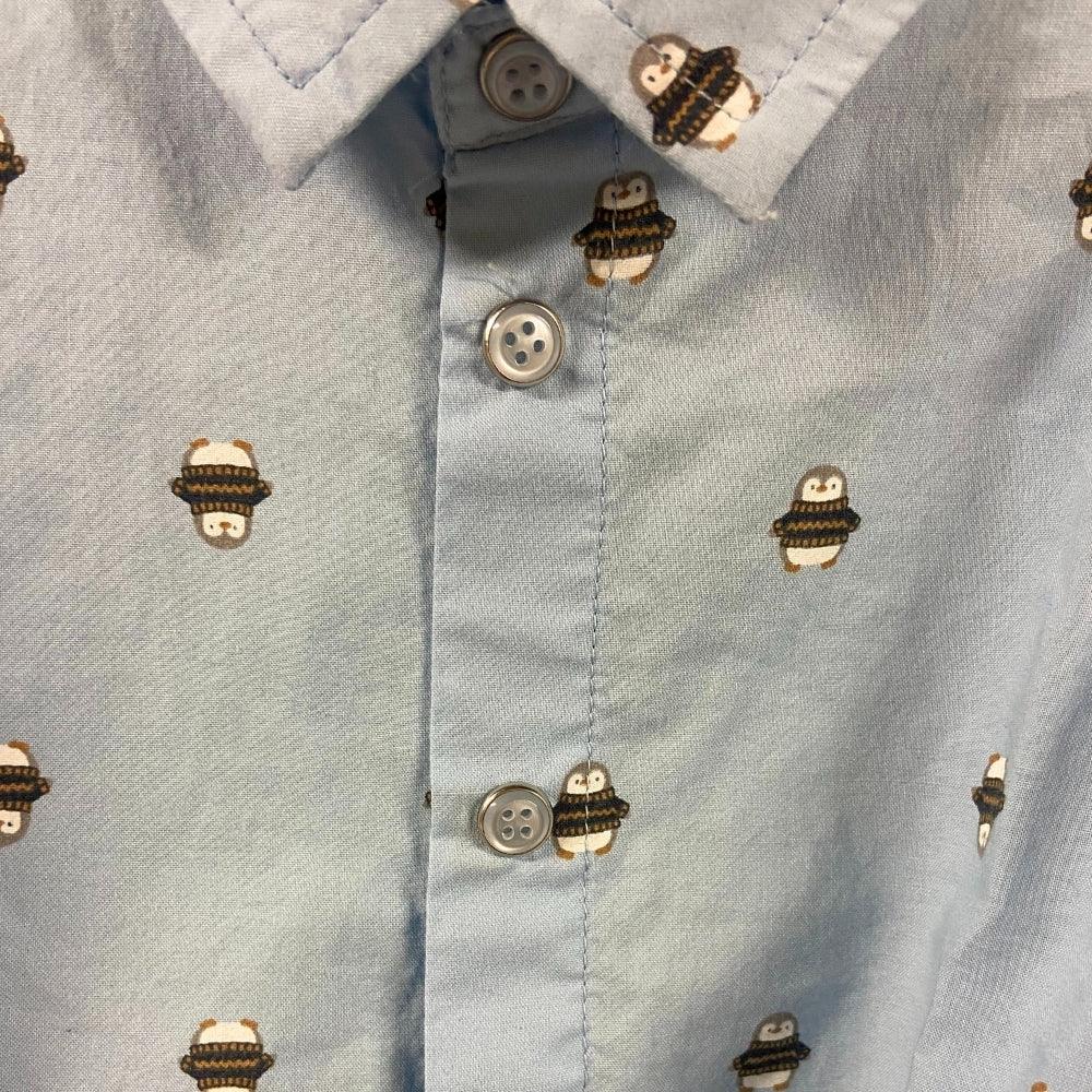 Chicco camicia neonato azzurra