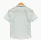 Sp1 camicia manica corta bianca vichy bambino - Abbigliamento bambini firmato | CDifferent Outlet