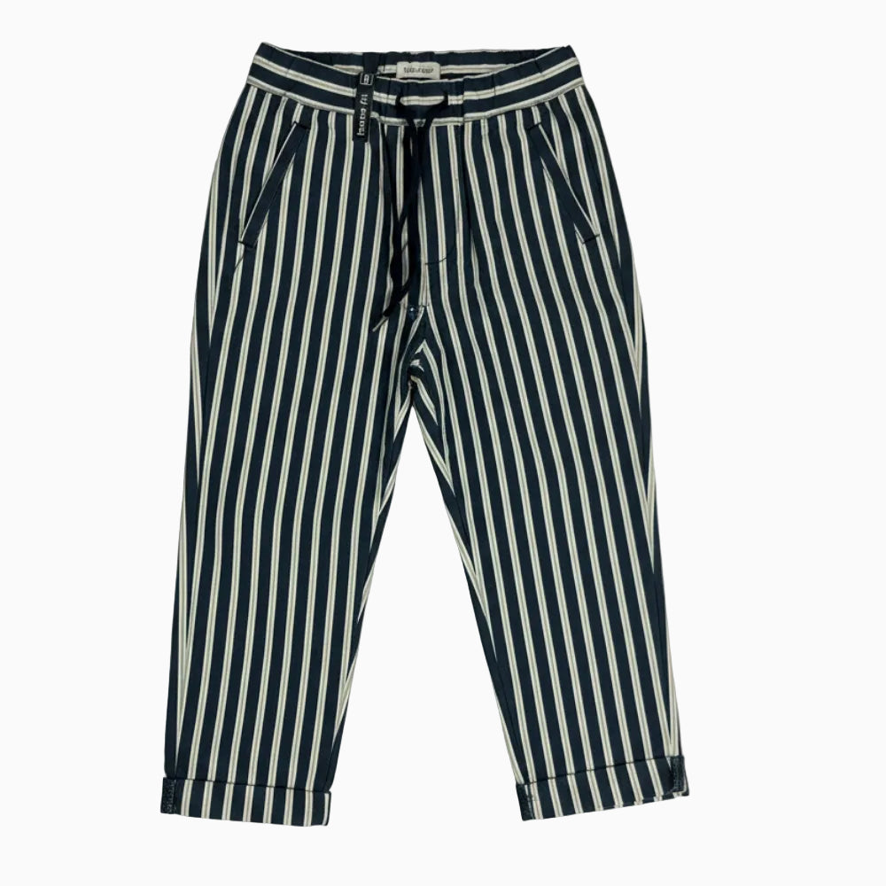 Sarabanda pantalone bambino a righe bianco, blu e beige - Abbigliamento bambini firmato | CDifferent Outlet