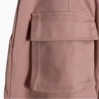 Y-Clù pantaloni cargo rosa larghi con tasconi bambina