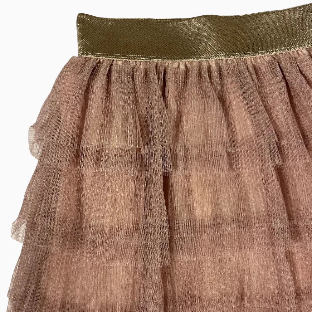 Dixie gonna balze tulle rosa cipria bambina - Abbigliamento bambini firmato | CDifferent Outlet