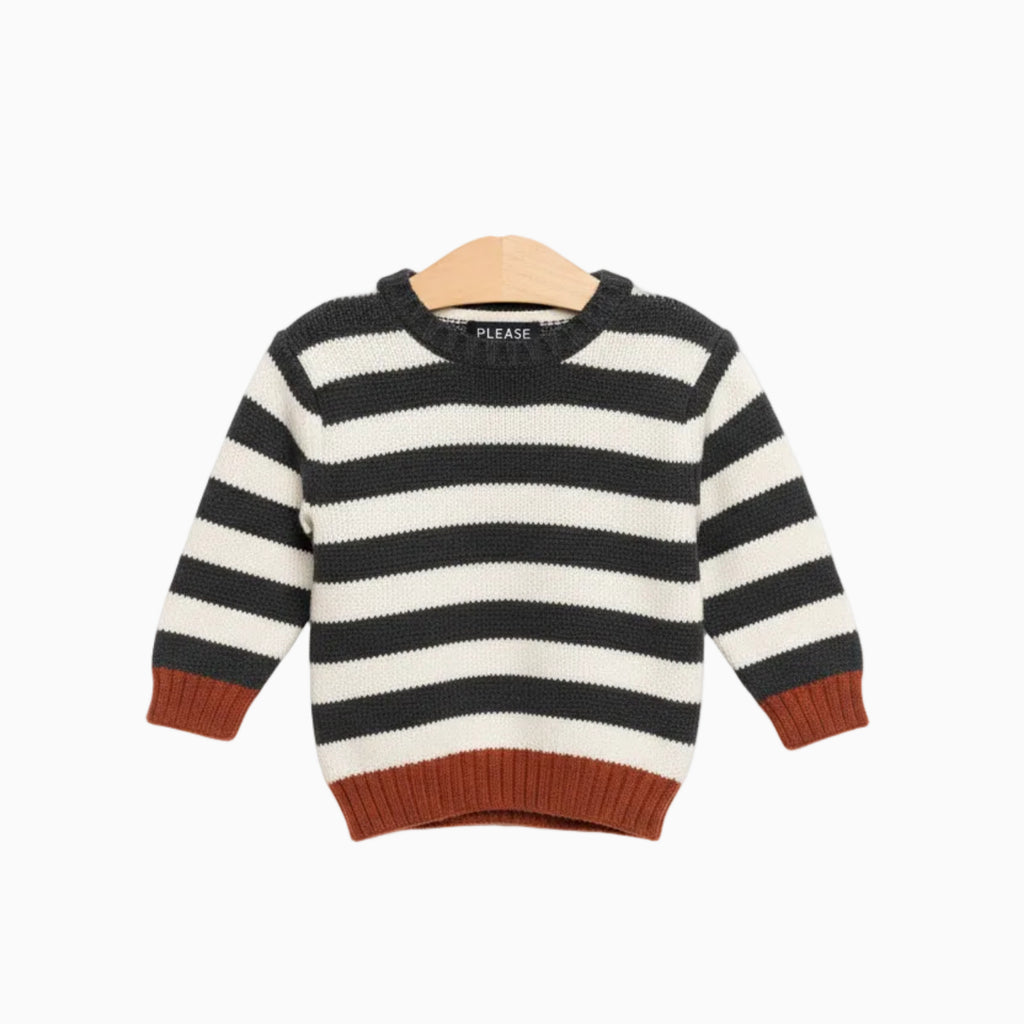 Please Maglione a Righe con Dettagli a Contrasto | CDifferent Outlet