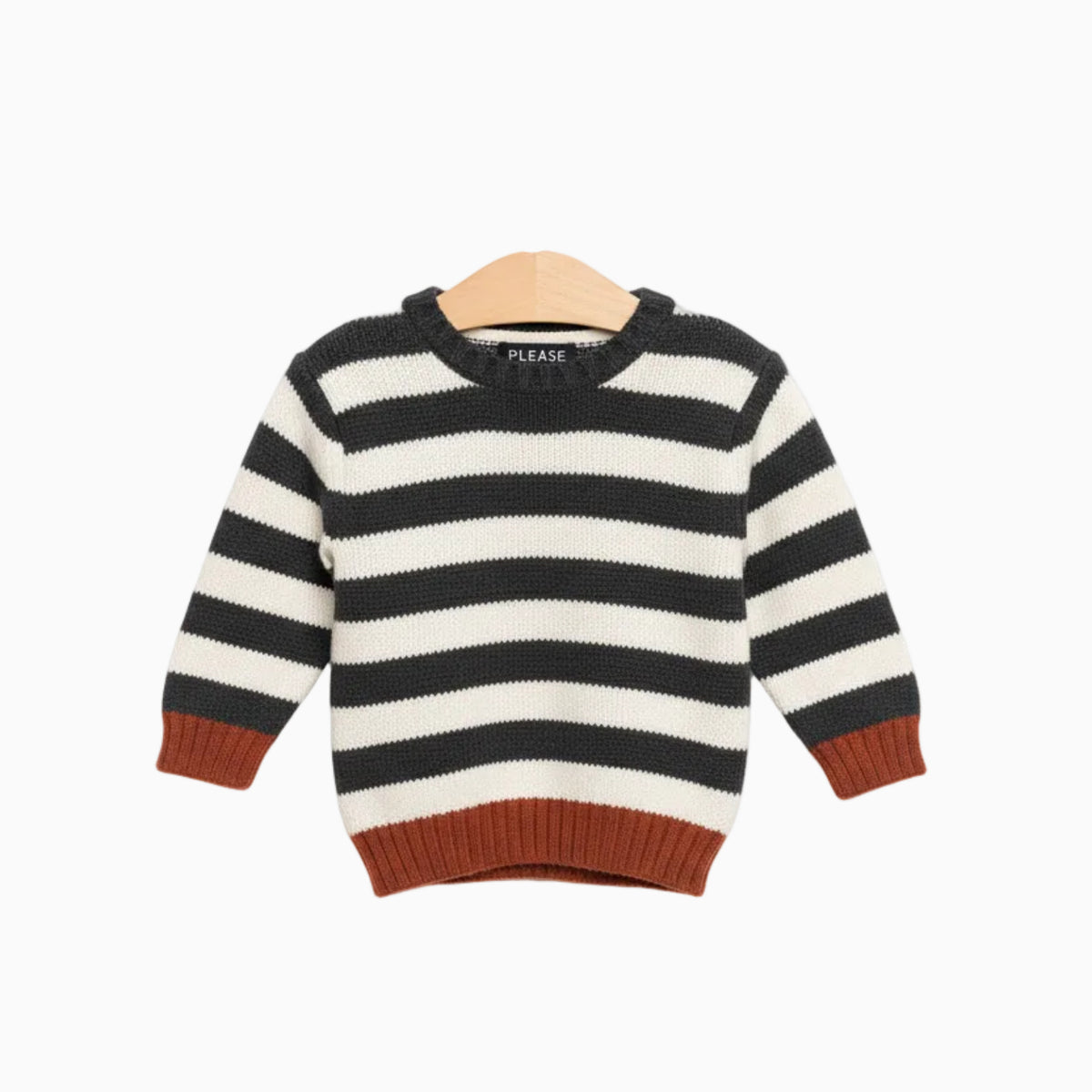 Please Maglione a Righe con Dettagli a Contrasto | CDifferent Outlet