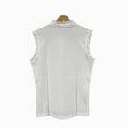 Name It top bianco a costine senza maniche con scollo arricciato bambina - Abbigliamento bambini firmato | CDifferent Outlet