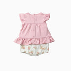 Mayoral completo neonata 2 pezzi rosa